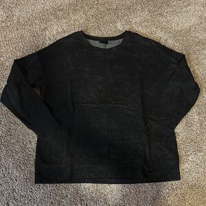 32 Degrees Black Crewneck Sweatshirt Relaxed Fit‎